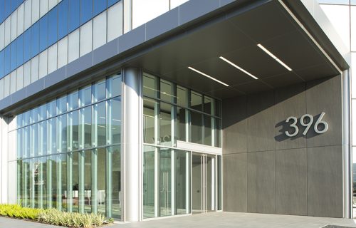 Elemex - Interior vestibule of 396 W. Green, September 29, 2017.