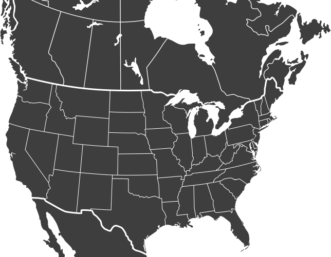 Contact Us, North American Map