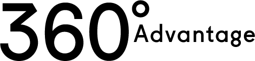 360º Advantage Black Logo