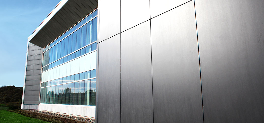 Sodecia Global and Technical Automotive Plant, London, Ontario exterior ceramic cladding by Elemex