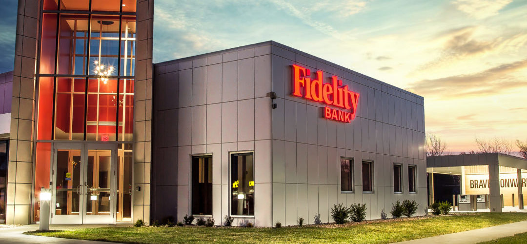 Fidelity Bank - South Seneca 3/4 view - Ceramic Panel Cladding using Ceramitex