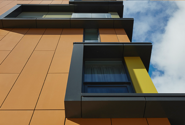 Ceramitex and Alumitex Plate on Unity system in Toronto, building facade pattern