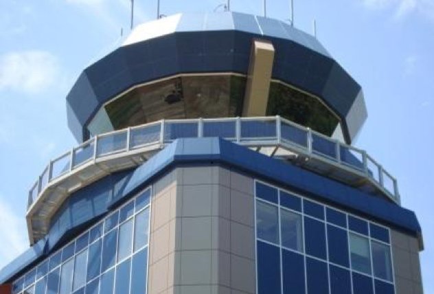 Air Traffic Control with ACM, commercial building facade