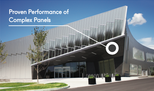 Vaughan Library - Unity proven performance of complex panels, building facade texture, building facade materials, and building facade design pattern